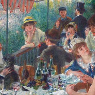 Auguste Renoir, Le Déjeuner des Canotiers (détail), 1880-1881. Avec l'aimable autorisation du musée d'Orsay