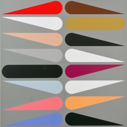 Jan Van Der Ploeg, untitled (No.1535), 2015
Acrylic on canvas, 55 1/10 × 43 3/10 in, 140 × 110 cm. Courtesy of New Art Projects