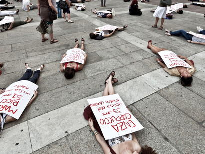 Manifestazione contro i femminicidi