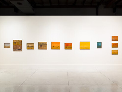 Alfredo Spampinato, Gold in the countryside, exhibition view. Courtesy of Calvaresi
