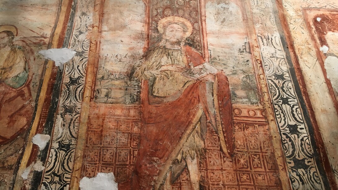 Painel dedicado a São João Baptista na Capela do Santo Cristo 