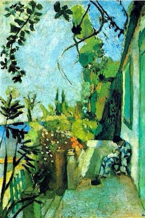 "La terrazza a S. Tropez", Henri Matisse, olio su tela, 1904