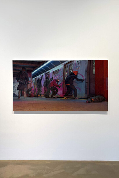 Taylor Schultek, Mischief night, exhibition view. Courtesy of Gallery Poulsen