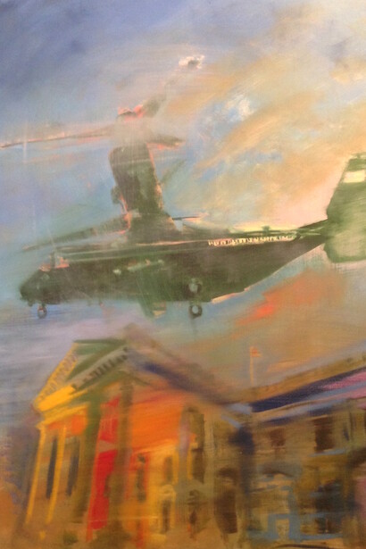 Gregg Chadwick
Arrivals and Departures 
48"x36" oil on linen 2016
