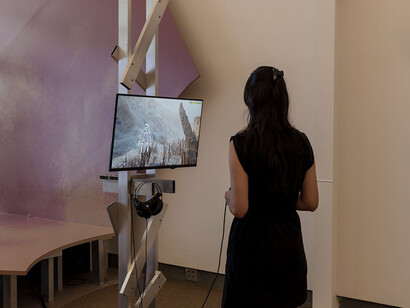Gabriel Massan, Dritte welt, die entdeckte dimension, Ausstellungsansicht. Mit freundlicher Genehmigung der Pinacoteca
