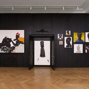 Amoako Boafo, The home I have never had, exhibition view. Courtesy of Mariane Ibrahim Gallery