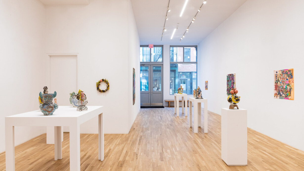 Jiha Moon, Fool’s moon, exhibition view. Courtesy of Derek Eller Gallery