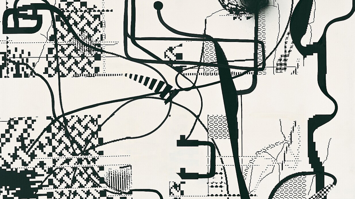 Albert Oehlen, Ohne titel, 1992. Mit freundlicher Genehmigung der Hamburger Kunsthalle