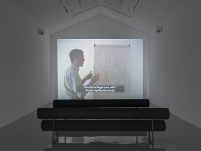 View of the exhibition “Hommage à Eric Duyckaerts” at Perrotin Paris.
Photo: Claire Dorn
© Courtesy Eric Duyckaerts