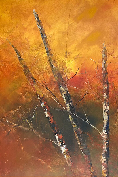 Soledad Leiva, Rojos I (detalle). Cortesía de la Galería de Arte La Sala 