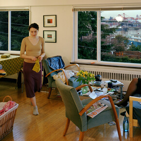 Jeff Wall
After 'Invisible Man' by Ralph Ellison, the Prologue, 1999-2001 
Transparent dans caisson lumineux
174 x 250,5 cm
Collection de l’artiste
 © Jeff Wall
