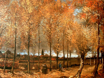 Paisaje de otoño según Van Gogh (1853-1990)