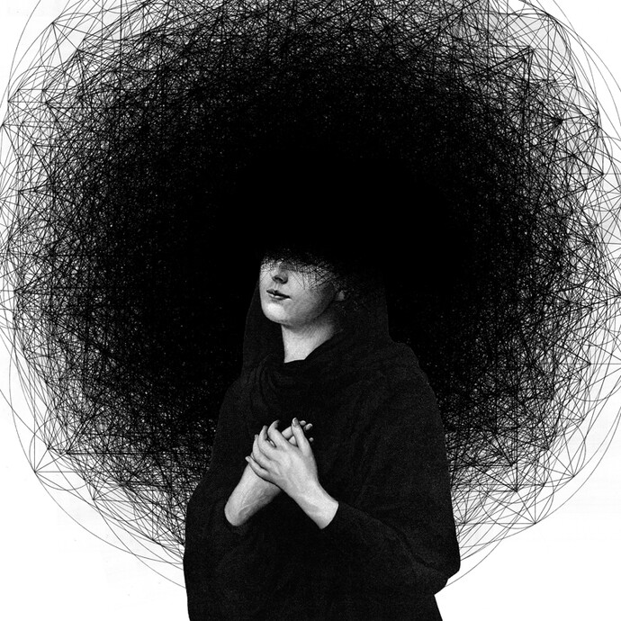 Dan Hillier Ellipsis - screen print 120cm x 120cm & 76cm x 76cm. Courtesy of Saatchi Gallery