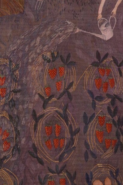 The Hidden Heart, 2000 ©Lynne Curran, high warp tapestry, silk, cotton, fine wools and linen. Commissioned by Glasgow Museums for The Gallery of Modern Art collection (G.O.M.A.)