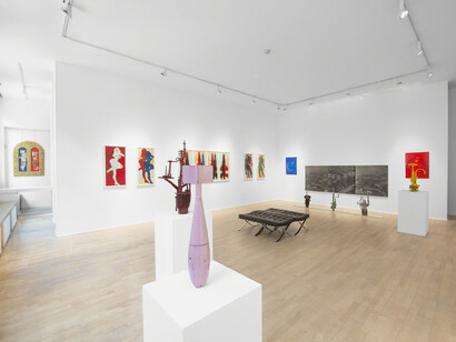 Stano Filko, Exhibition view. Courtesy of The Mayor Gallery
