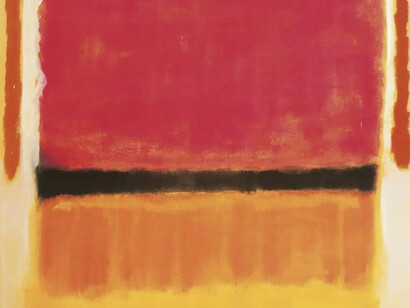 Sin título (Violeta, negro, anaranjado, amarillo, sobre blanco y rojo), Mark Rothko, 1949