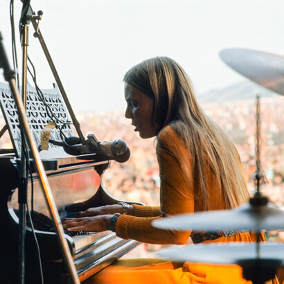 Joni Mitchell - Isle of Wight 1970 by Charles Everest - Charles Everest © CameronLife Photo Library