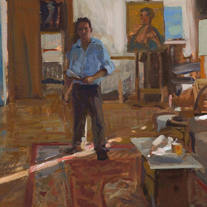 Marc Dalessio, Lockdown self-portrait, 2020. Courtesy of Grenning Gallery