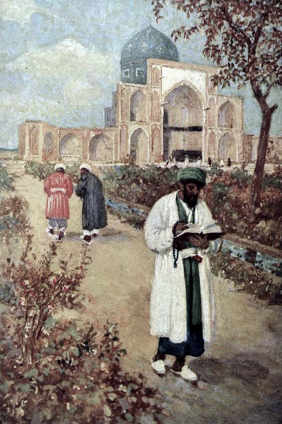 Sur la tombe d'Omar Khayyam © By Jay Hambidge - De Constantinople à la maison d'Omar Khayyam