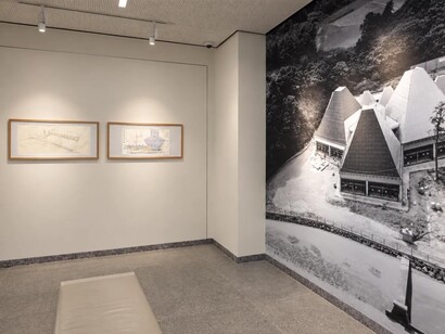 Park Eun Sun and Mario Botta, Sculpture and architecture between East and West, exhibition view. Courtesy of Contini Art Gallery
