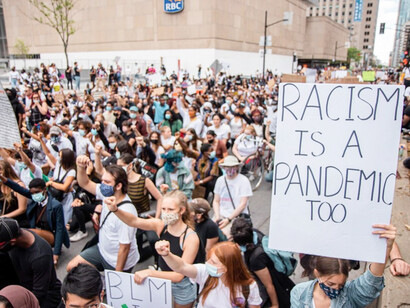 Manifestation Black Lives Matter à Montreal, 2020