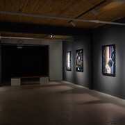 Oli Sorenson, Video pistoletto, vue de l'exposition. Avec l'aimable autorisation d'Art Mûr