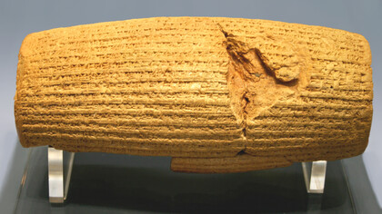 The Cyrus Cylinder is considered to be the world's first statement of human rights