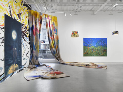 Sophie von Hellermann, Moonage, exhibition view. Courtesy of Pilar Corrias Gallery