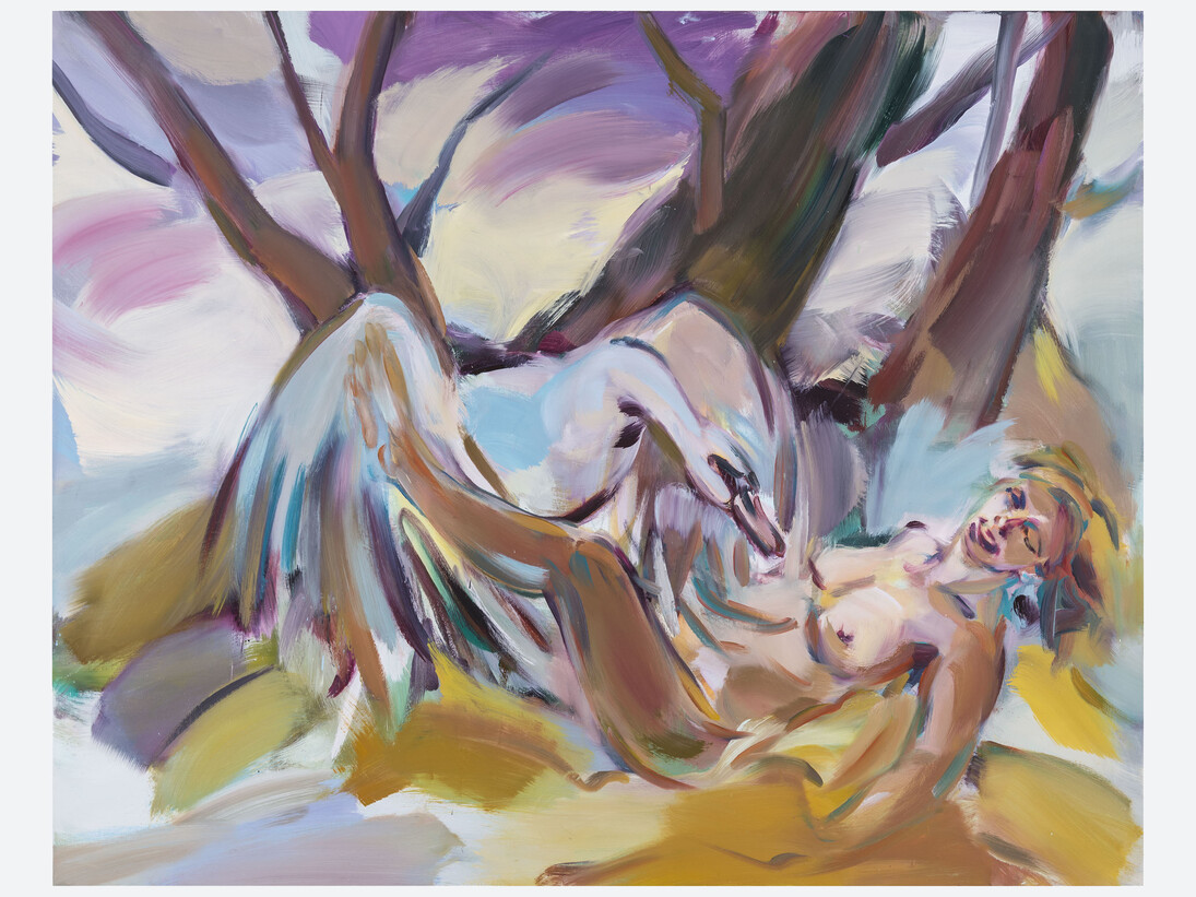 Suzanne Unrein, Isle of Straw, 2014, Oil on canvas, 48” x 60”