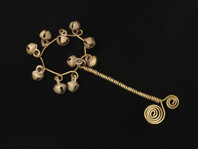 Alexander Calder, Baby rattle with bells, c. 1920. Courtesy of San Jose Museum of Art