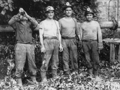 Antiguos mineros del estado de Hidalgo. México