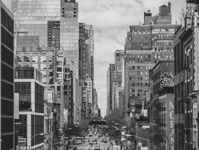 Manhattan is a showcase of mixing architecture styles and eras, New York City, USA 