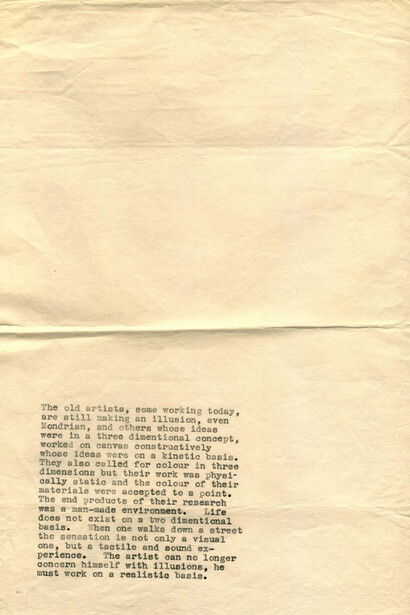 Stephen Willats. Courtesy of Migros Museum