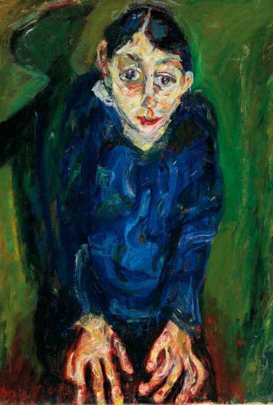 Chaïm Soutine, La pazza 1919 circa Olio su tela, cm 87 x 65,1 Firmato in basso a sinistra © Pinacothèque de Paris /Fabrice Gousset © Chaïm Soutine by SIAE 2013