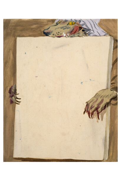 Nazim Ünal Yilmaz, Canvas, 2021, oil on canvas, 50x40cm. Courtesy the artist and Harkawik, NYC