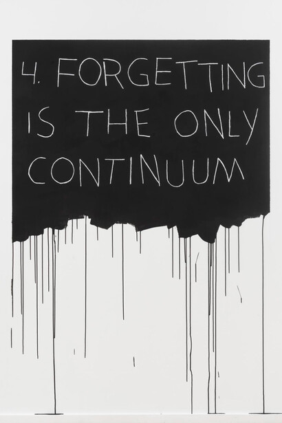 Mel Bochner, 'Forgetting Is The Only Continuum', 1070-2018
