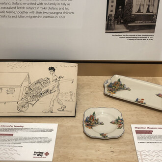 Paving the way, Migration Museum stories, exhibition view. Courtesy of Migration Museum