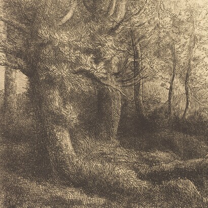 Alphonse Legros, "En el bosque", 1943