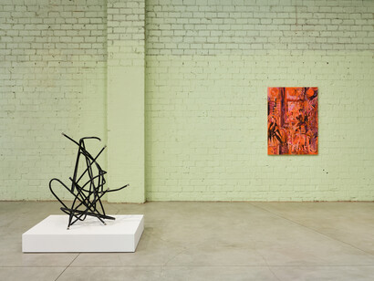 Josh Callaghan and Elizabeth Schwaiger, Drawing room, exhibition view. Courtesy of the artist and Night Gallery, Los Angeles. Photography by Chris Hanke