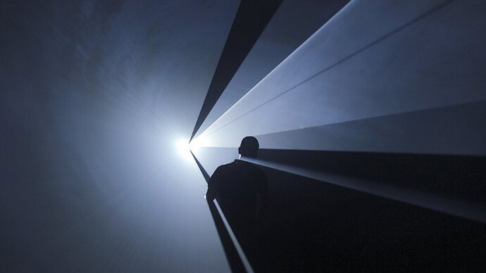 Anthony McCall. Courtesy of Albright-Knox Gallery