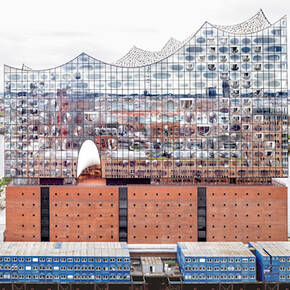 Candida Höfer, Elbphilharmonie Hamburg, Herzog & de Meuron Hamburg I 2016, 2016, c-print, 180 x 197.9 cm, Edition 2/6. Courtesy of Galerie Rüdiger Schöttle © VG Bild-Kunst, Bonn 2017