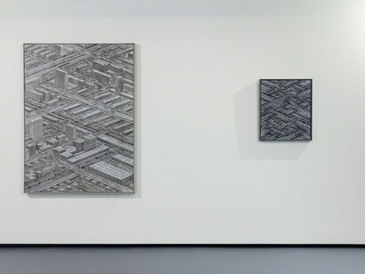 Thomas Bayrle, Exhibition view. Courtesy of The Institute of Contemporary Art