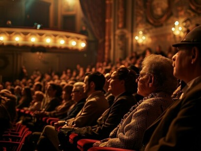 Audience members absorbed in the moment, surrounded by sound shaped by precise architectural choices