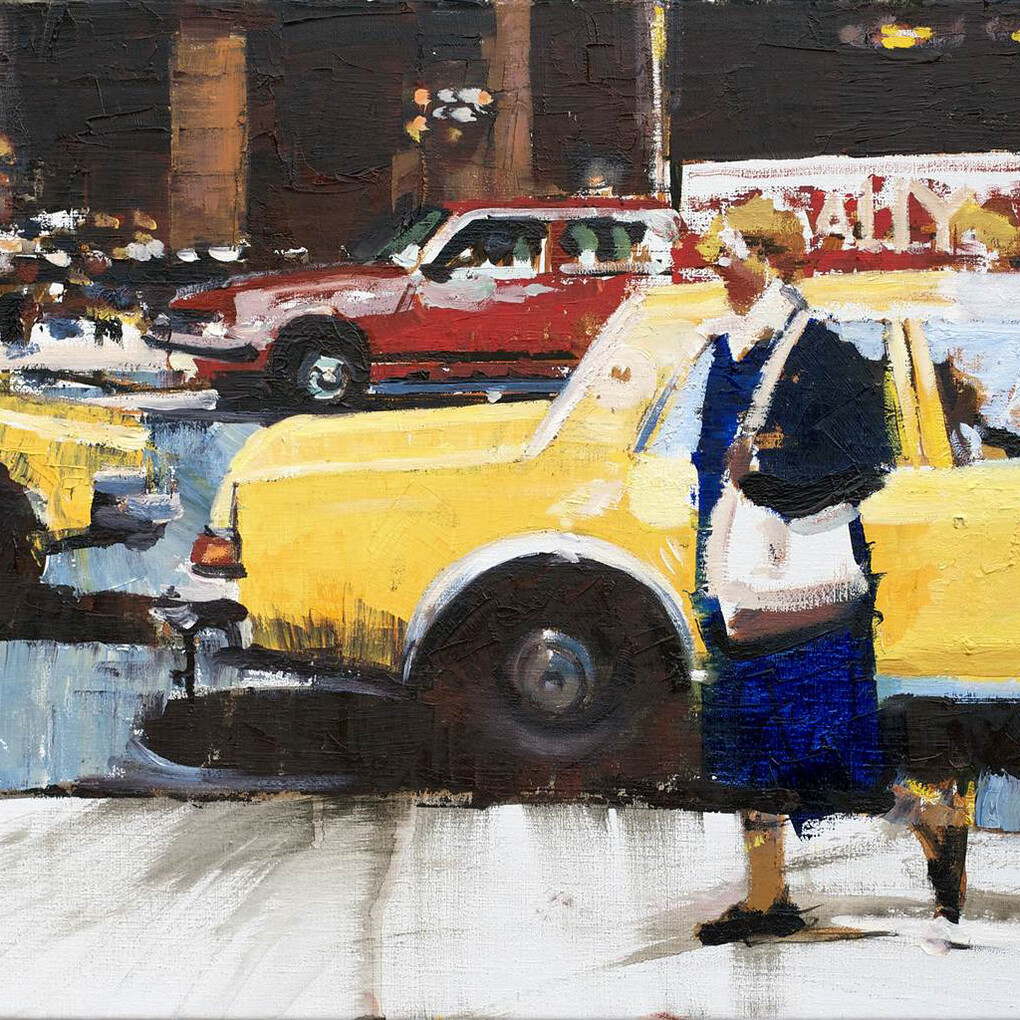 Per Lindqvist, Next Grand Central, Oil on Canvas, 21.5" x 25.5"