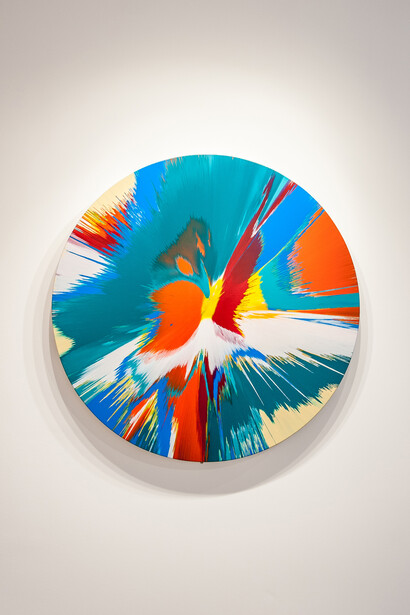 Damien Hirst, Beautiful Primal Urges Painting, 2008, Household Gloss on Canvas, 60 in (1524 mm) diameter