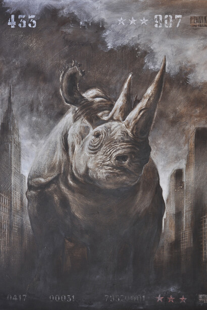 Buratti Gabriele, Diritto civile, diritto naturale, Olio su tavola, 124 x 94 cm, 2013  