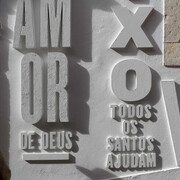 3D Lettering on Buildings. Courtesy of Museum für Gestaltung
