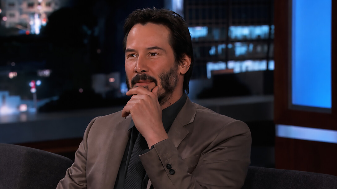 Keanu Reeves reflects on turning 50 and recalls his first-ever paid acting job during an interview on Jimmy Kimmel Live
