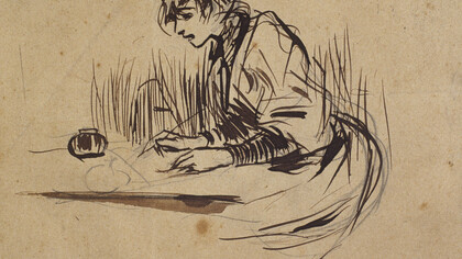 "Woman writing" (1892), Ramon Casas