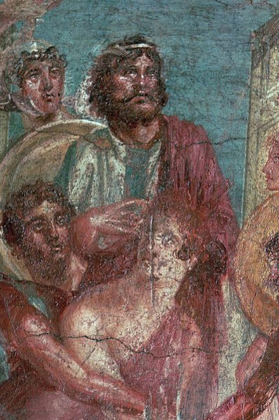 Affresco pompeiano nella Casa dei Dioscuri